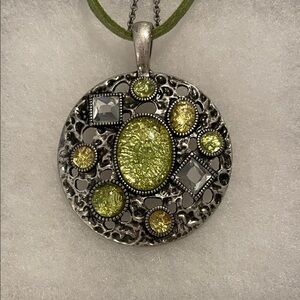 Lia Sophia Silver “Mint Julep” Necklace